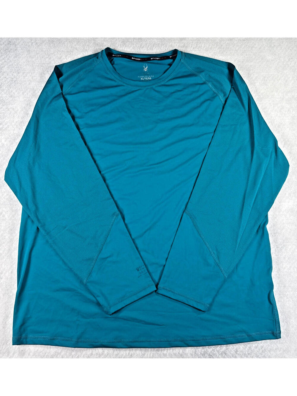 Spyder Swim XL Teal Long Sleeve Rash Guard NWT